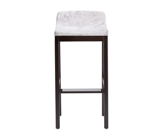 tonic wood - Barstool with low backrest | Bar stools | Rossin srl