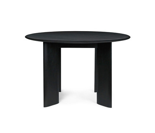Bevel Round Table Ø 117 - Black Beech | Dining tables | ferm LIVING