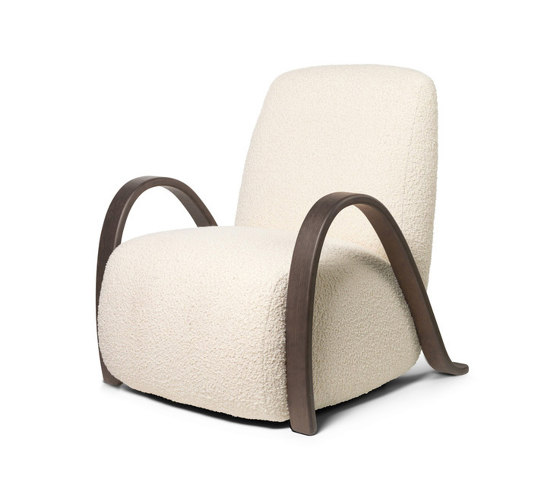 Buur Lounge Chair - Rich Velvet Pine | Poltrone | ferm LIVING