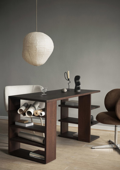 Edre Sofa Classic Linen - Dark Stained/Natural | Sofas | ferm LIVING