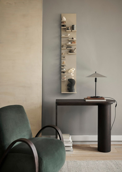 Filo Table Lamp Square - Black/Mirror Polished | Tischleuchten | ferm LIVING