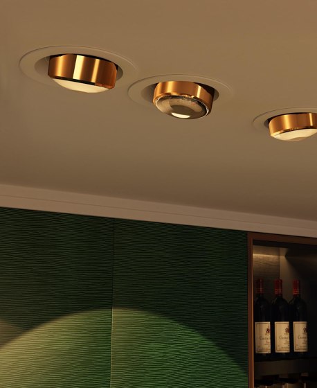 c.flap Recessed GW Lens 75 ° contour | Pure Gold | Recessed ceiling lights | CHRISTOPH