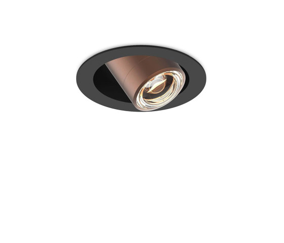 c.Jet Recessed Bro Lens 15 ° -60 ° Zoom installation head B | Brushed Bronze/Stealth Black | Recessed ceiling lights | CHRISTOPH