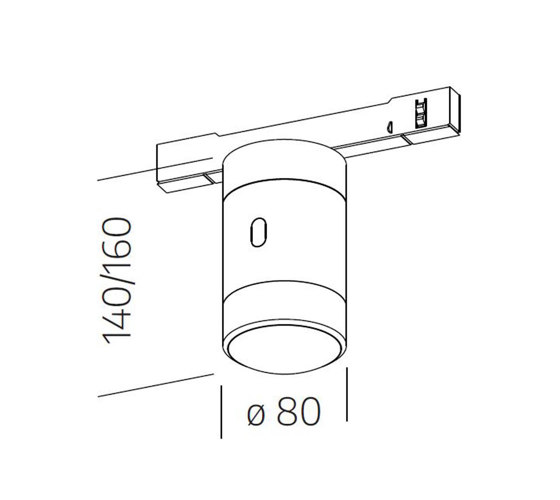 c.Jet track GW Linse 75° contour G | Pure Gold | Lichtsysteme | CHRISTOPH