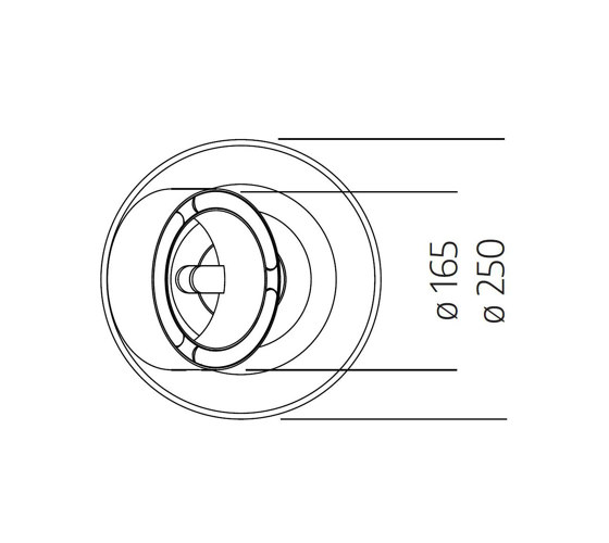 c.Pace Recessed Brow Lens 15 ° Soft Beam | Brushed Bronze | Recessed ceiling lights | CHRISTOPH