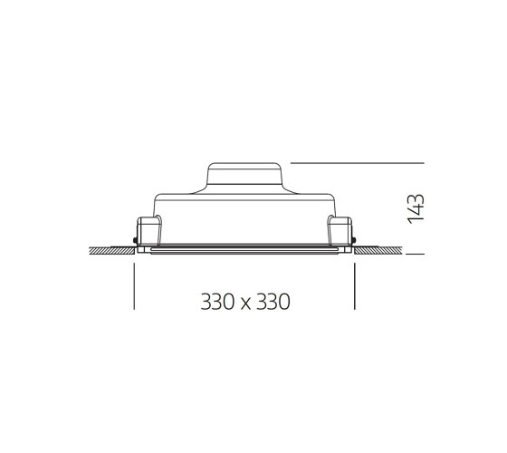 c.Pace Recessed Brow Lens 75 ° Soft Beam | Brushed Bronze | Plafonniers encastrés | CHRISTOPH