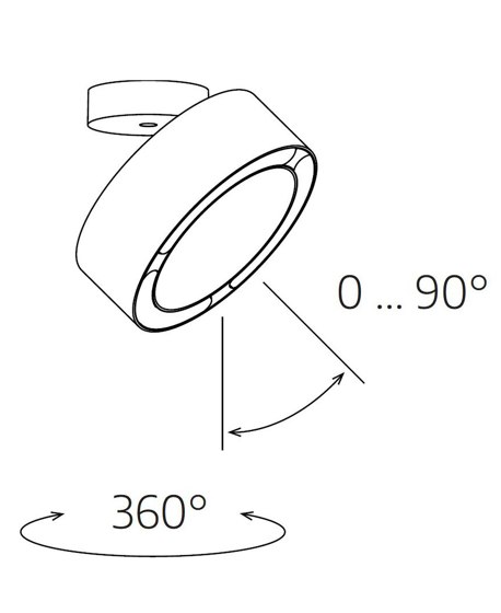 c.Pace Spot GB Lens 35 ° Soft Beam | Pure Gold | Ceiling lights | CHRISTOPH