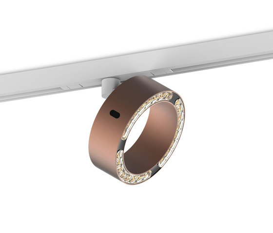 c.Pace Track Brow Lens 100 ° Soft Beam | Brushed Bronze | Lighting systems | CHRISTOPH