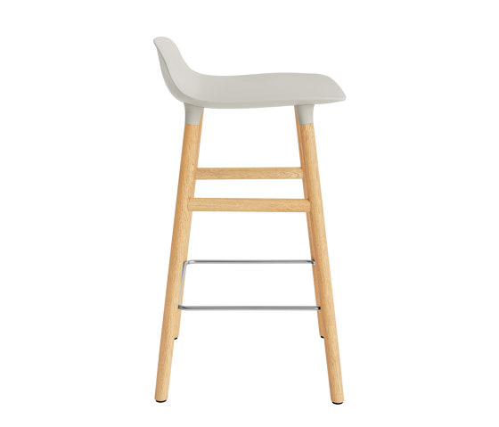 Form Barstol 65 cm Oak Light Grey | Bar stools | Normann Copenhagen