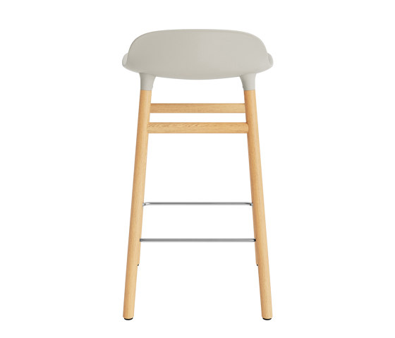 Form Barstol 65 cm Oak Light Grey | Bar stools | Normann Copenhagen