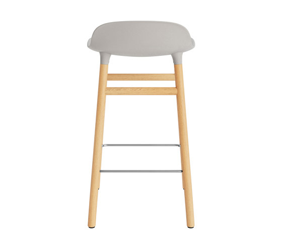 Form Barstol 65 cm Oak Warm Grey | Bar stools | Normann Copenhagen