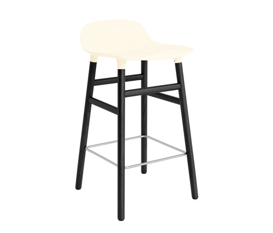 Form Barstol 65 cm Black Oak Cream | Bar stools | Normann Copenhagen