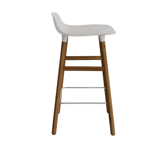 Form Barstol 65 cm Walnut Warm Grey | Bar stools | Normann Copenhagen