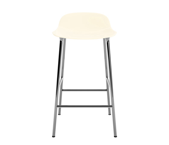 Form Barstool 65 cm Chrome Cream | Bar stools | Normann Copenhagen