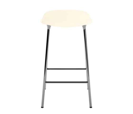 Form Barstool 65 cm Chrome Cream | Bar stools | Normann Copenhagen