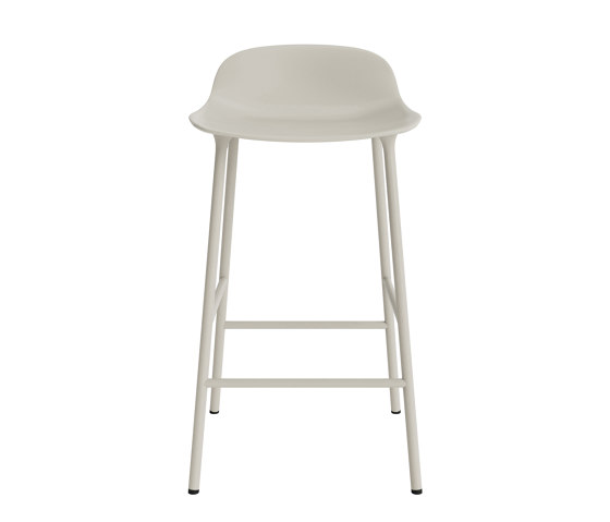 Form Barstool 65 cm Steel Light Grey | Bar stools | Normann Copenhagen