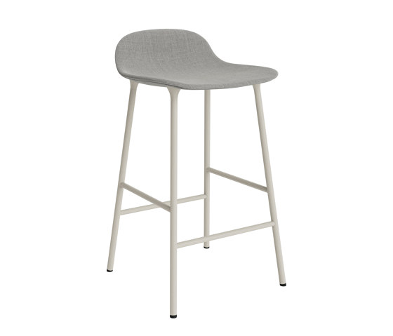 Form Barstool 65 cm Full Upholstery Remix 133 Light Grey | Bar stools | Normann Copenhagen