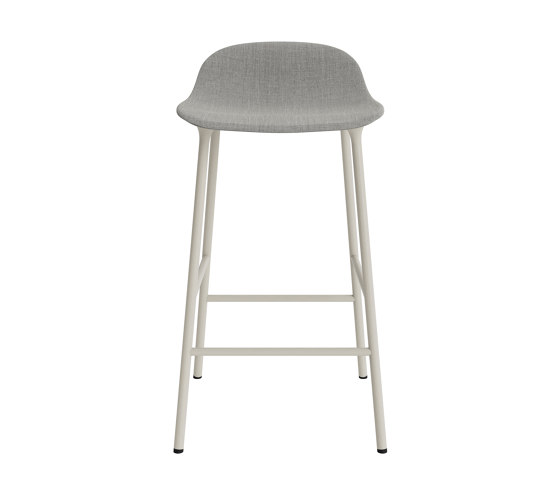 Form Barstool 65 cm Full Upholstery Remix 133 Light Grey | Sgabelli bancone | Normann Copenhagen