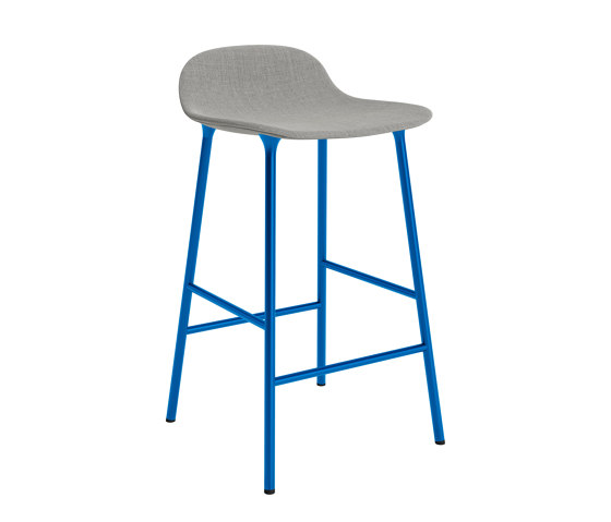 Form Barstool 65 cm Full Upholstery Remix 133 Bright Blue | Barhocker | Normann Copenhagen