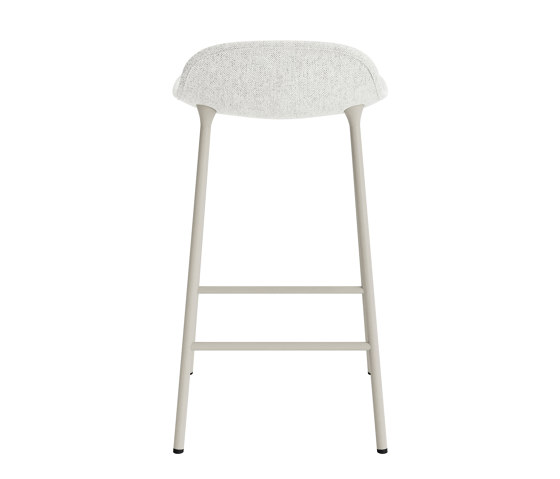 Form Barstool 65 cm Full Upholstery Hallingdal 110 Light Grey | Bar stools | Normann Copenhagen