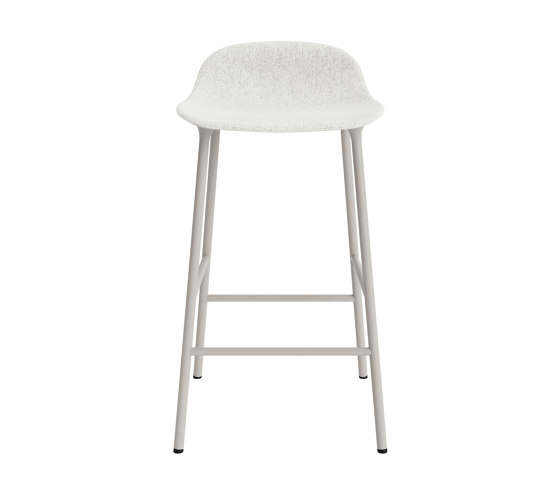 Form Barstool 65 cm Full Upholstery Hallingdal 110 Warm Grey | Bar stools | Normann Copenhagen