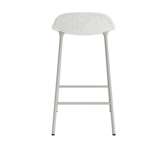 Form Barstool 65 cm Full Upholstery Hallingdal 110 Warm Grey | Tabourets de bar | Normann Copenhagen
