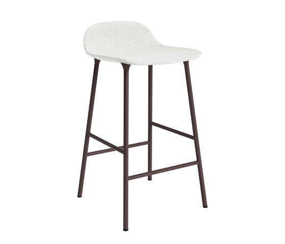 Form Barstool 65 cm Full Upholstery Hallingdal 110 Brown | Sgabelli bancone | Normann Copenhagen