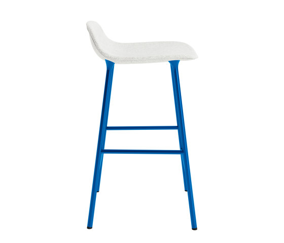 Form Barstool 65 cm Full Upholstery Hallingdal 110 Bright Blue | Bar stools | Normann Copenhagen