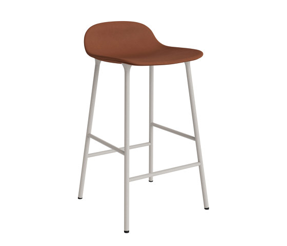 Form Barstool 65 cm Full Upholstery Ultra 41574 Warm Grey | Bar stools | Normann Copenhagen