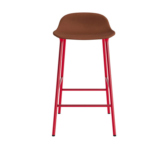 Form Barstool 65 cm Full Upholstery Ultra 41574 Bright Red | Bar stools | Normann Copenhagen