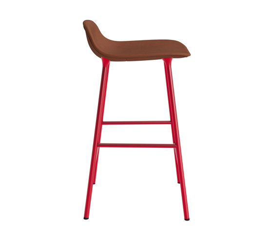 Form Barstool 65 cm Full Upholstery Ultra 41574 Bright Red | Sgabelli bancone | Normann Copenhagen