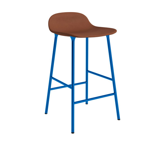 Form Barstool 65 cm Full Upholstery Ultra 41574 Bright Blue | Barhocker | Normann Copenhagen