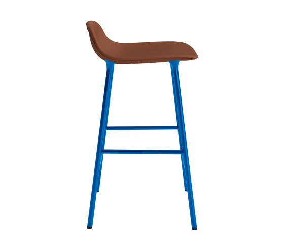 Form Barstool 65 cm Full Upholstery Ultra 41574 Bright Blue | Sgabelli bancone | Normann Copenhagen
