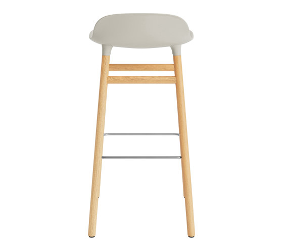 Form Barstool 75 Oak Light Grey | Bar stools | Normann Copenhagen