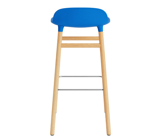Form Barstool 75 Oak Bright Blue | Bar stools | Normann Copenhagen