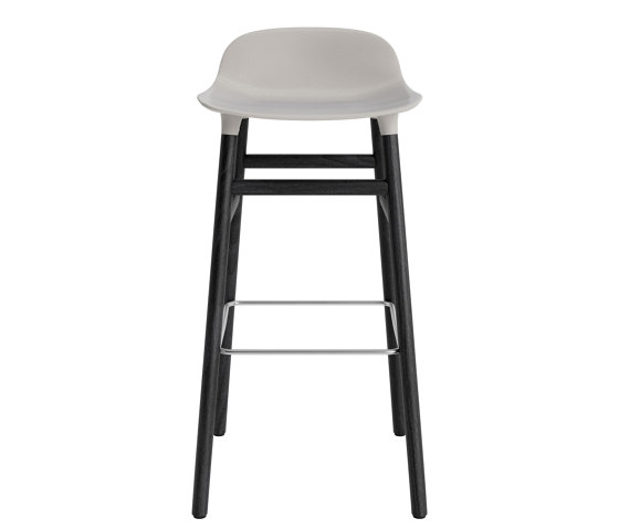 Form Barstool 75 Black Oak Warm Grey | Bar stools | Normann Copenhagen