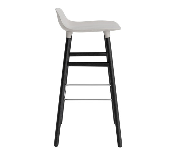 Form Barstool 75 Black Oak Warm Grey | Bar stools | Normann Copenhagen