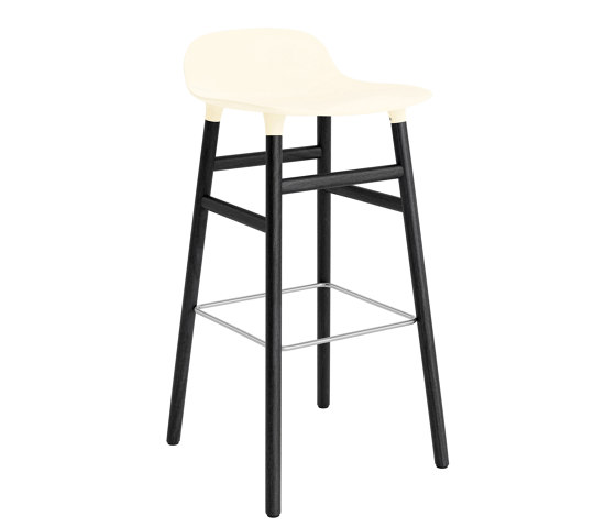 Form Barstool 75 Black Oak Cream | Bar stools | Normann Copenhagen