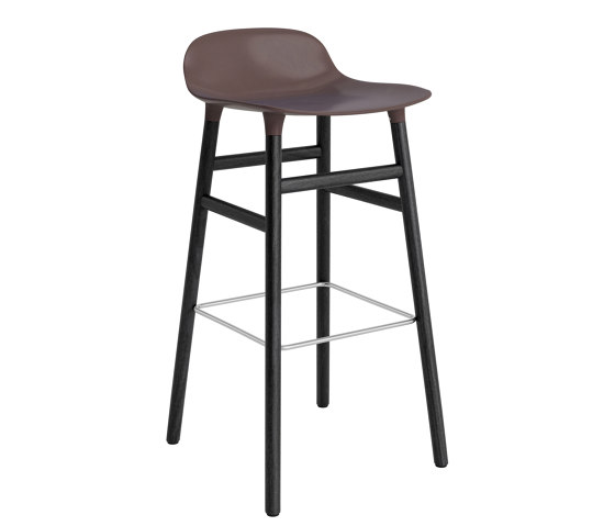 Form Barstool 75 Black Oak Brown | Bar stools | Normann Copenhagen
