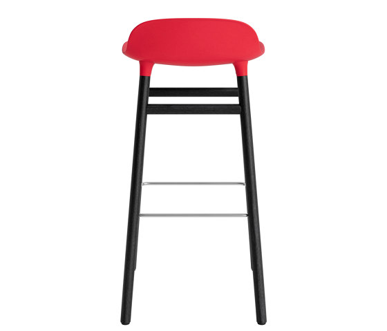 Form Barstool 75 Black Oak Bight Red | Bar stools | Normann Copenhagen