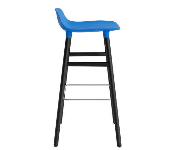 Form Barstool 75 Black Oak Bight Blue | Bar stools | Normann Copenhagen