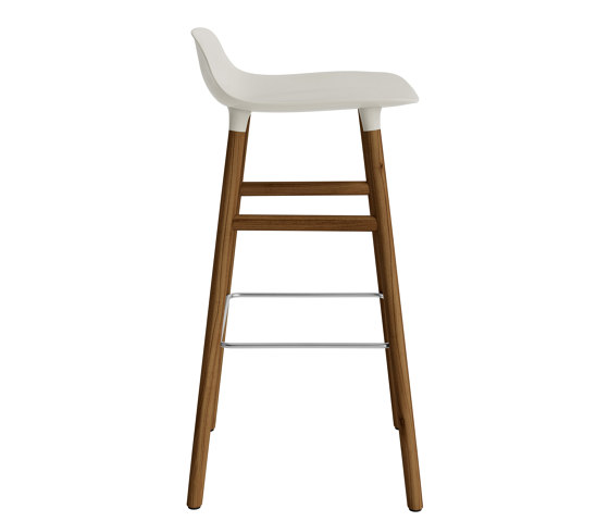 Form Barstool 75 Walnut Light Grey | Bar stools | Normann Copenhagen