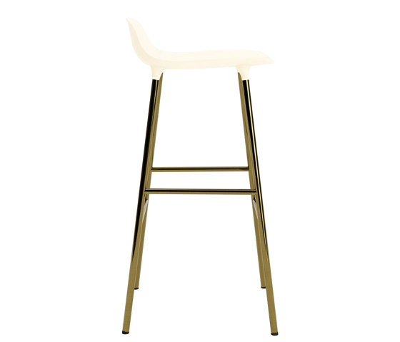 Form Barstool 75 Brass Cream | Bar stools | Normann Copenhagen