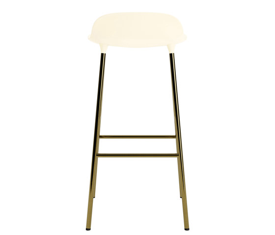 Form Barstool 75 Brass Cream | Bar stools | Normann Copenhagen