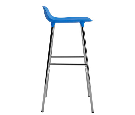 Form Barstool 75 Chrome Bright Blue | Barhocker | Normann Copenhagen