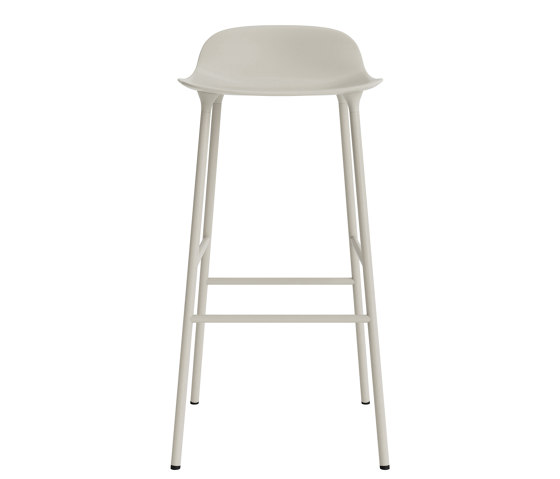 Form Barstool 75 Steel Light Grey | Bar stools | Normann Copenhagen