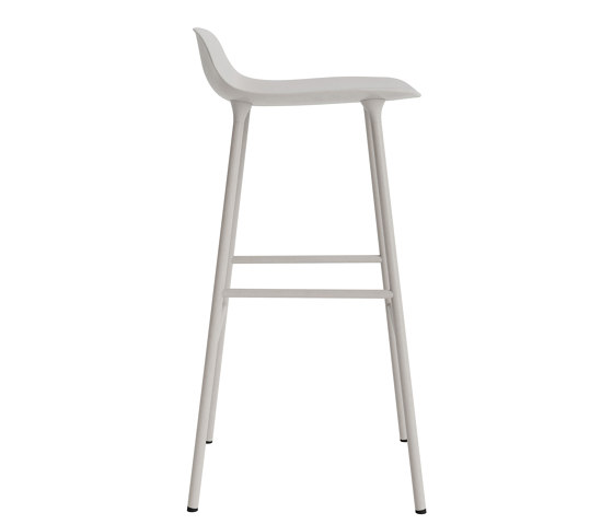 Form Barstool 75 Steel Warm Grey | Bar stools | Normann Copenhagen