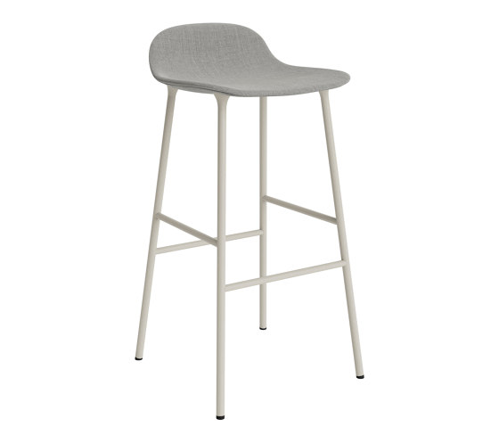 Form Barstool 75 Full Upholstery Remix 133 Light Grey | Bar stools | Normann Copenhagen