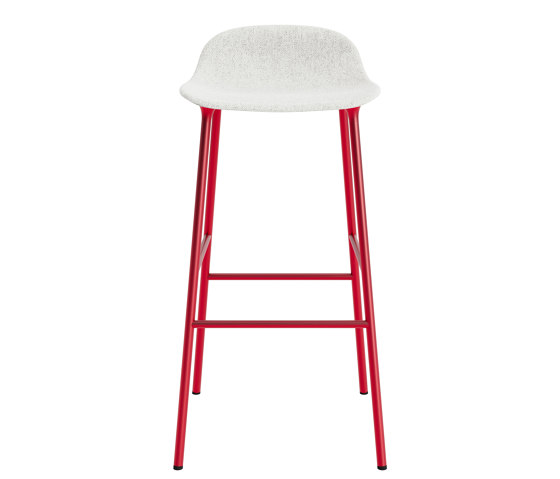 Form Barstool 75 Full Upholstery Hallingdal 110 Bright Red | Bar stools | Normann Copenhagen