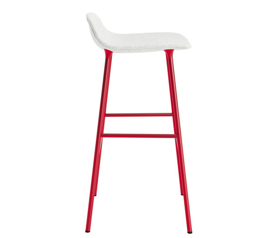 Form Barstool 75 Full Upholstery Hallingdal 110 Bright Red | Sgabelli bancone | Normann Copenhagen